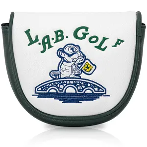 Df3 Putter Golf Club Head Cover, Magnetic Closure Scratch Resistant PU Case, Fluffy Lining & Cute Cartoon Design, Perfect Golf Gifts, Golf Accessories