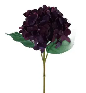 20" Real Touch Hydrangea Stem – Eggplant