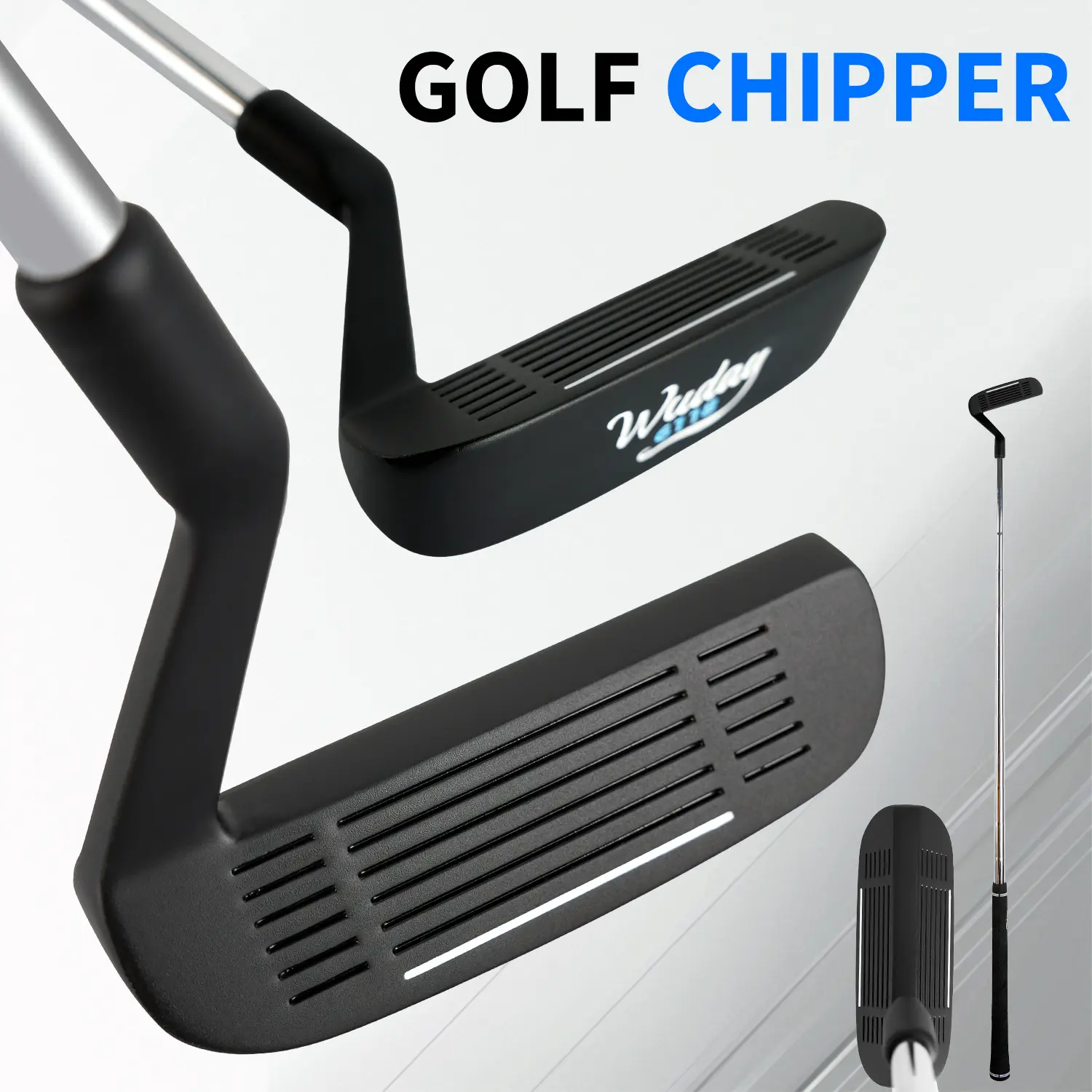 WUDAY Golf Wedge - Stainless Steel Ambidextrous Club for Pitching & Chipping, Low CG Sand Wedge with Double-Sided Design & Anti-Slip Grip, Golf Gear for Adults