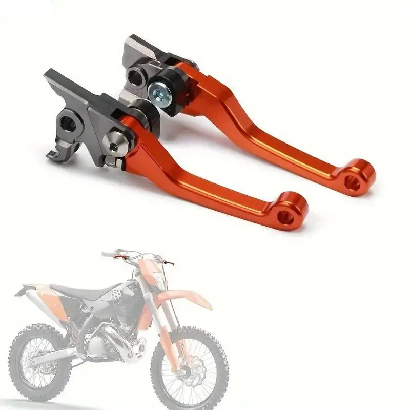 Motorcycle Foldable Clutch Brake Lever, Clutch Lever Breakaway Levers Brake Parts for enduro bike 125 150 250 300 350 450 500 SX XC EXC SXF EXCF XCW XCF TPI XCFW SMR