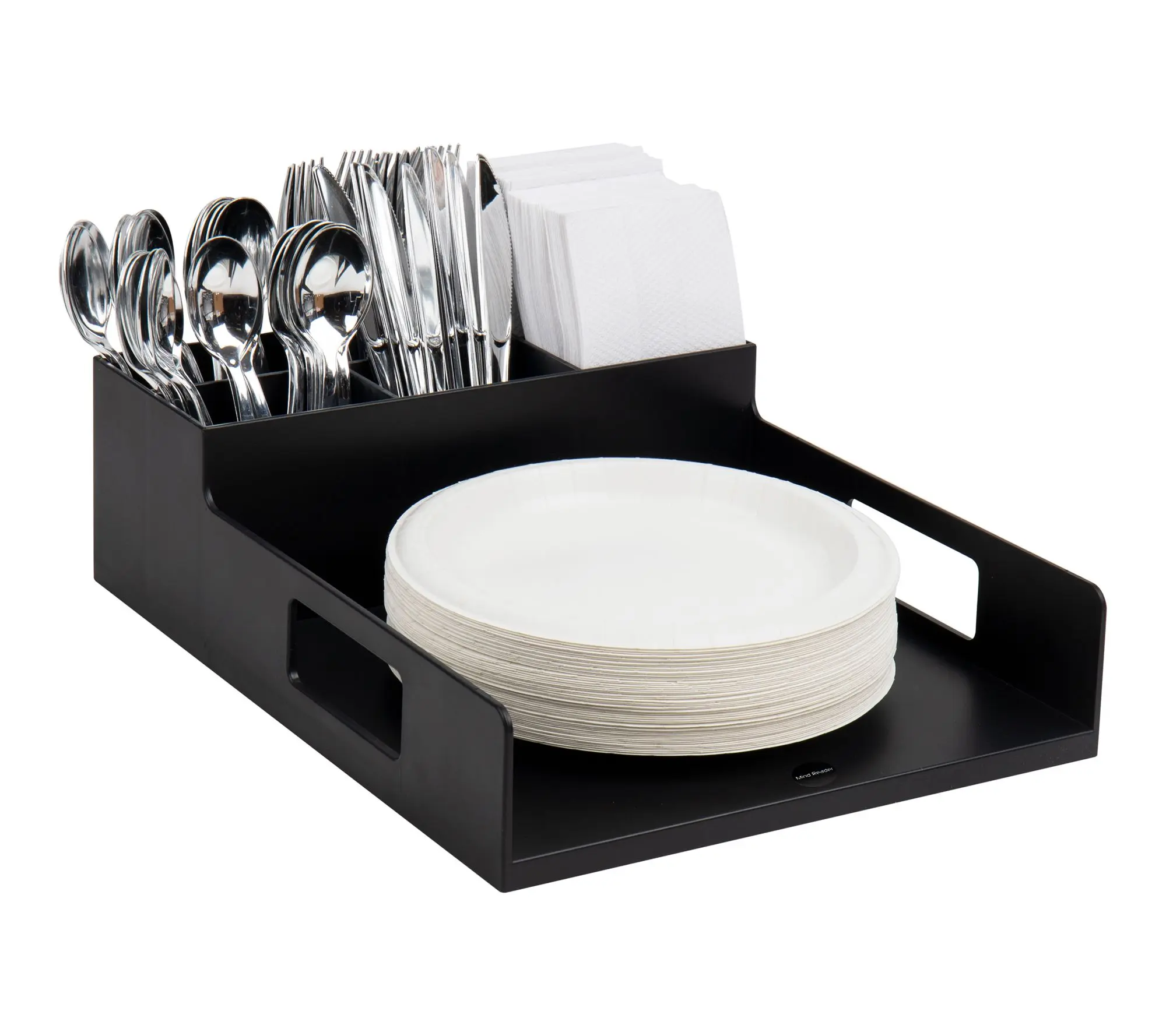 Mind Reader Utensil Napkin & Plate Holder Silverware Organizer