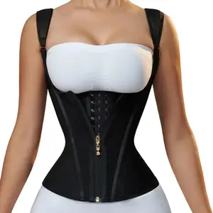 Waist Trainer for Women, Tummy Control Sports Girdle, Workout Body Shaper with Adjustable Shoulder Straps girdle Adjustable Hook para tifajas solid color