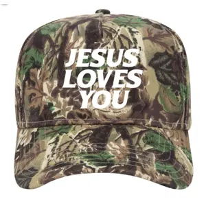 Jesus Loves You Camo Christian Hat for Men Women - Pray Until Something Happens Religious Gift for Christmas Birthday Thanksgiving summerwins