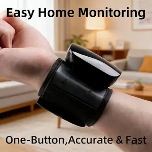 Wrist Blood Pressure Monitor Led Display, Touch Screen Wrist Blood Pressure Cuff 99x2 Reading Memory Portable BP Machine Wrist Bp Monitor with Carrying Case Health Monitoring