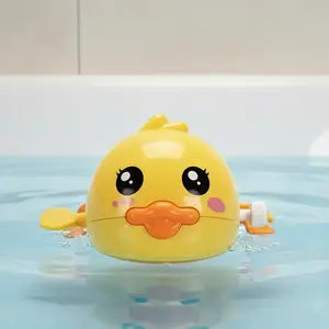 Floating Wind Up Duck Bath Toy, Cute Sensory Bath Toy for Kids, Unisex Baby Toys for Shower Bathtub, Duck Paddle