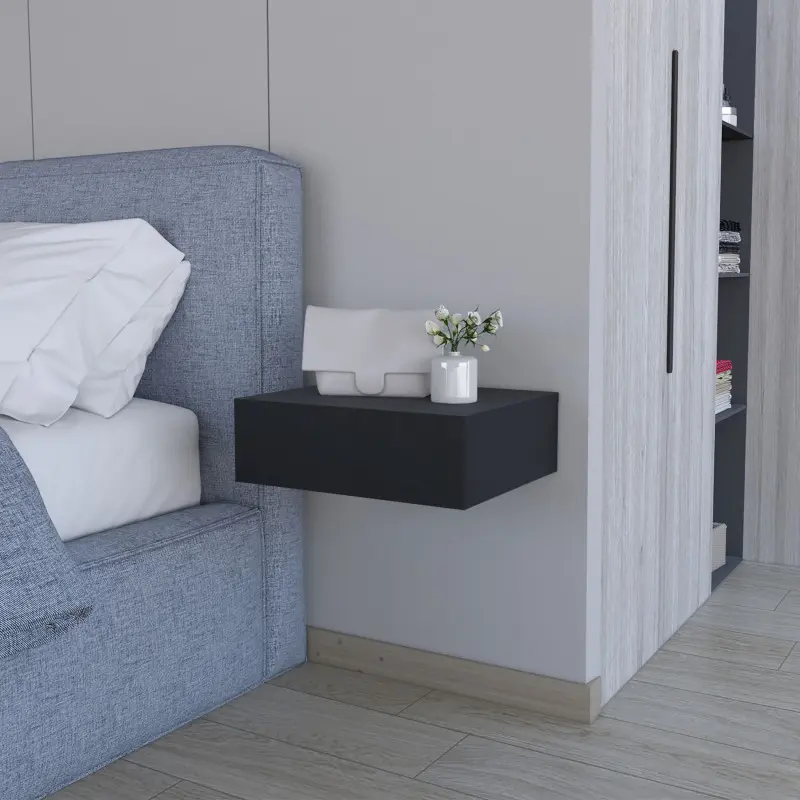 Vienna Floating Nightstand Sleek Wall-Mounted Design with Spacious Drawer Storage