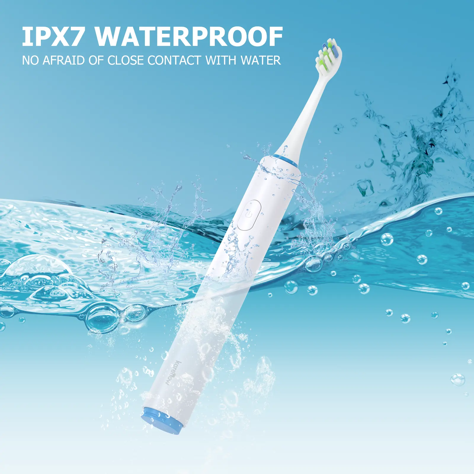 Electric Toothbrush Set, Comes with 8 Brush Heads & Travel Case,4 Modes with 2 Minutes Built in Smart Timer, One Charge for 60 Days, 42000 VPM Motor