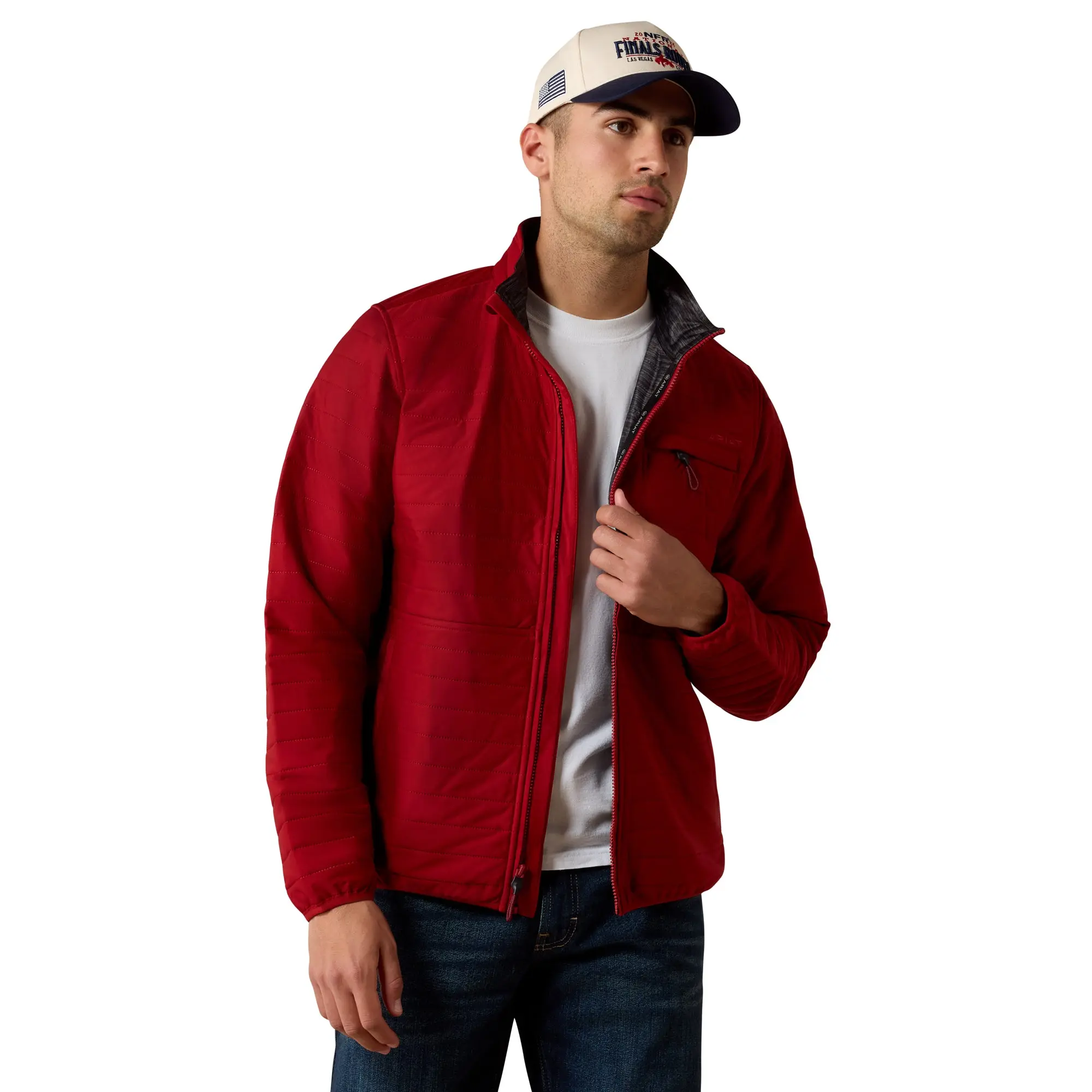 Ariat Men's Wylie Red Dalia Full Zip Jacket 10079871