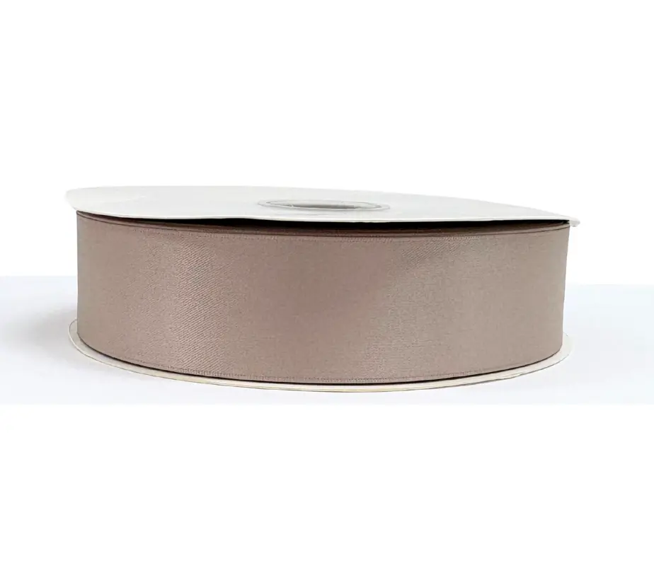 1 1/2"  Champagne  Satin Ribbon Double-face 100 Yds