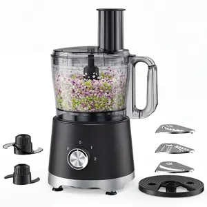 Food Processor and Vegetable Chopper, Stainless Steel Blades, 3-Speed, 600 Watt Motor