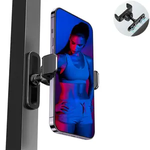 EPhemeralLuxe 360-Degree Adjustable Magnetic Portable Universal Smartphone Holder - Cellphone Mount for Metal Surfaces, Exercise Equipment Accessory, Portable Phone Holder