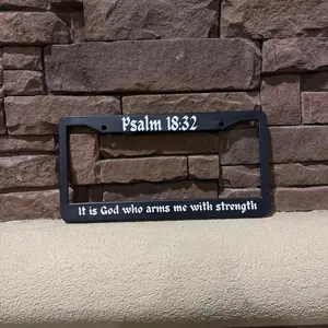 FAITH Plate Frames Nothing Good Starts in A Getaway Car Plate Frame with Screws for Standard Us Canada License Plate Holder,Stainless Steel Car Accessories 12x6 Inch