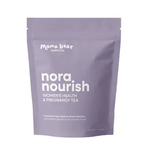 Mama Bear Supply Co. Nora Nourish Women's Health & Pregnancy Tea - Organic  Beverage with Red Raspberry Leaf, Nettle Leaf, Alfalfa, Oatstraw
