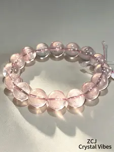 ZCJcrystal Rose Quartz Crystal Bracelet