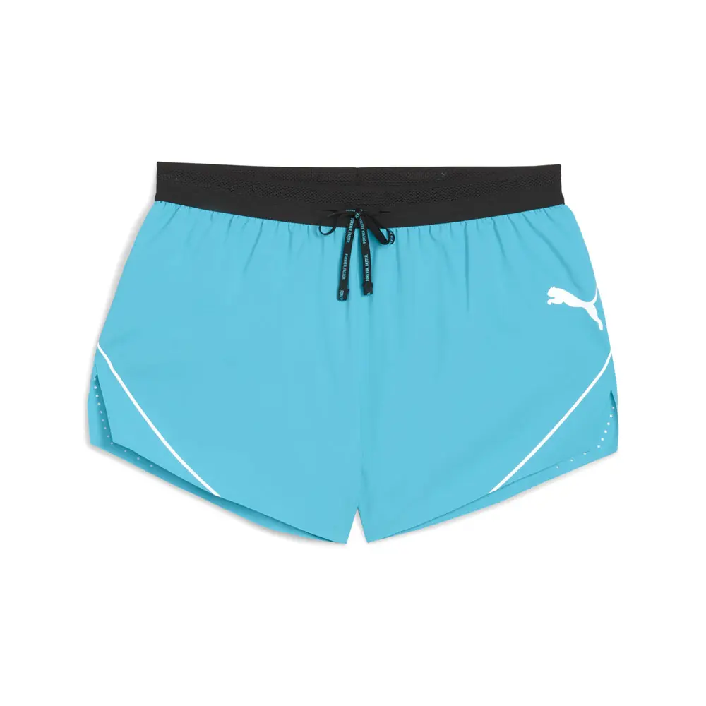 PUMA Mens Raceday Ultraweave Split 3 Inch Shorts Running Casual Bottoms  - Blue