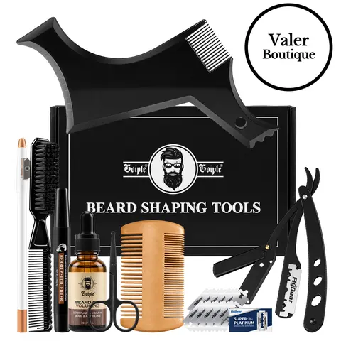 Beard Shaper Kit for Men – Professional Beard Styling & Grooming Tools | The Perfect Gift for Boyfriend, Husband