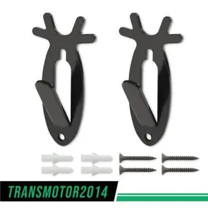 2Pcs Christmas European Mount Skull Wall Hanger Hook Home Car Wall Hooks Decoration Deer Antelope Antler Mount Bracket Upgraded Version Organiser