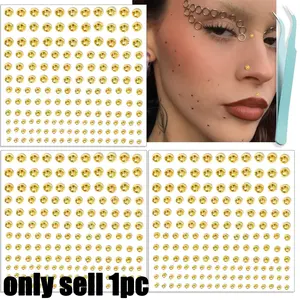 Fake Eyebrow Piercing, Fake Lip Labret Studs, Stick on Fake Nose Stud, Facial Piercing Adhesive, Non Piercing Skin Jewelry, Nose Ring Jewelry, Body Jewelry