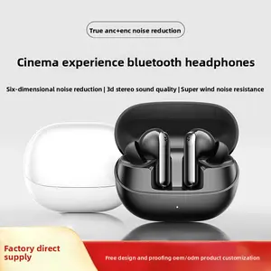Jinyun i50 Wireless Bluetooth Earphones Ultra-Long Battery Life Dual Mark ANC+ENC Noise Cancelling Deep Bass Music Gaming Earphones Retro Childhood Pattern Tough Phone Case