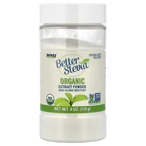 NOW Foods Better Stevia®, Organic Extract Powder, 4 oz (113 g)
