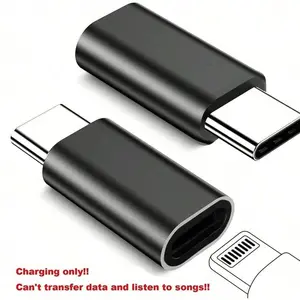 2 USB-C Female to Male Adapters, Compatible with iPhone 15 Pro/pro Max/plus, iPad (no Audio/OTG), Christmas Gift/family Present