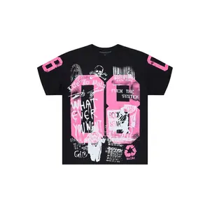Kammile 3.0 Black/Pink Oversized T-Shirt Kammile 3.0 Black/Pink Oversized T-Shirt