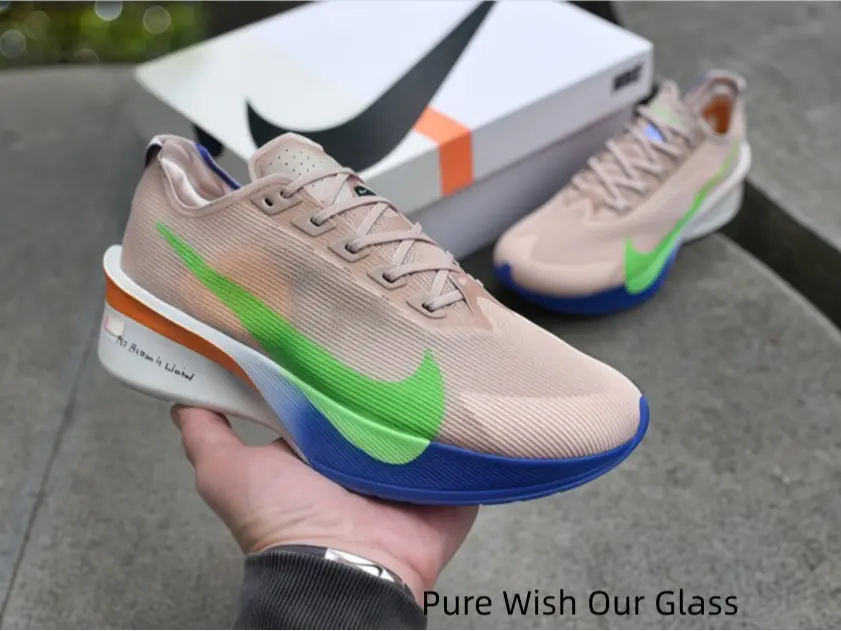 Carbon Plate Cushion Nude Mesh Road Racing Shoes Ultra Thin Breathable Stretch Fabric Upper High Rebound Gradient Dual Tone Midsole Wear Resistant Grip Sole For Long Distance Competition