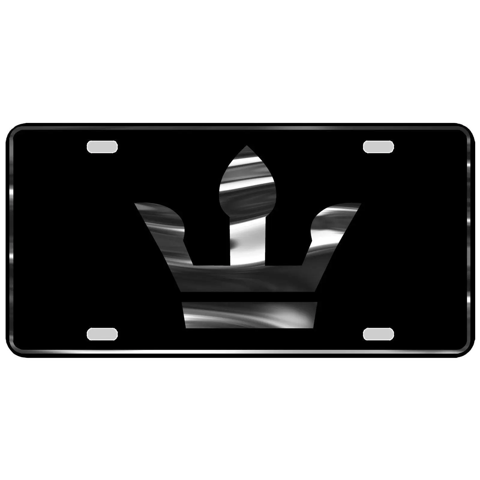 CustoMonsterDesigns Crown Royalty Heavy Duty Aluminum License Plate S30