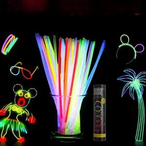 Night Glow Party Supplies, Party Favor Packs, 100 Glowing Sticks, Party Bracelets Necklaces, Perfect for Weddings Birthdays, Party Gift Packs