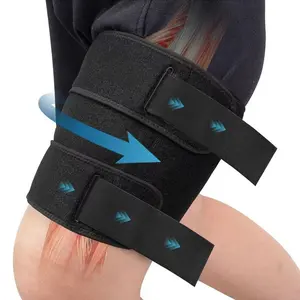 Thigh Brace - Hamstring Quad Wrap - Adjustable Compression Sleeve Support for Pulled Groin Muscle, Sprains, Quadricep, Tendinitis, Workouts, Sciatica Pain and Sports Recovery - Men, Women