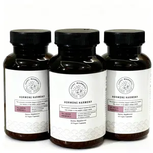 Hormone Harmony 60 Capsules Supplement for Menopause Comfort Antioxidant Metabolic Support Restful Sleep with Vitamin B6 Ashwagandha Maca Broccoli Berberine Chamomile Rhodiola Natural Edible
