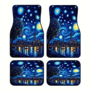 [New Product Special Offer] 4-piece stylish car floor mats, suitable for Mercedes-Benz, BMW, Audi, and most SUV and sedan models. A perfect birthday gift for car enthusiasts and fellow car lovers.