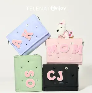 【Clearance sale】Telena Enjoy series DIY Crossbody Bags Customizable Mother's Day Gifts, Birthdays Gifts for Mom, Friends, Daughter or Yourselt, Small Puffer Purse with Letter Charm,ita bag,gift Valentine's Day gift