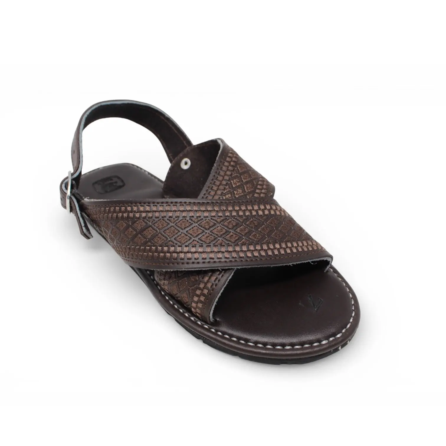 "Alfredo" Men's Cruzado Huaraches - Brown/Brown