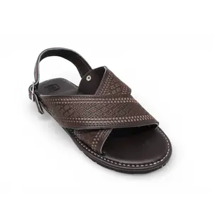 "Alfredo" Men's Cruzado Huaraches - Brown/Brown