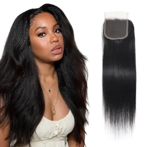 Nadula Natural Color Yaki Straight 4x4 Free Part Lace Closure Summervibes TikTokShopStockUp