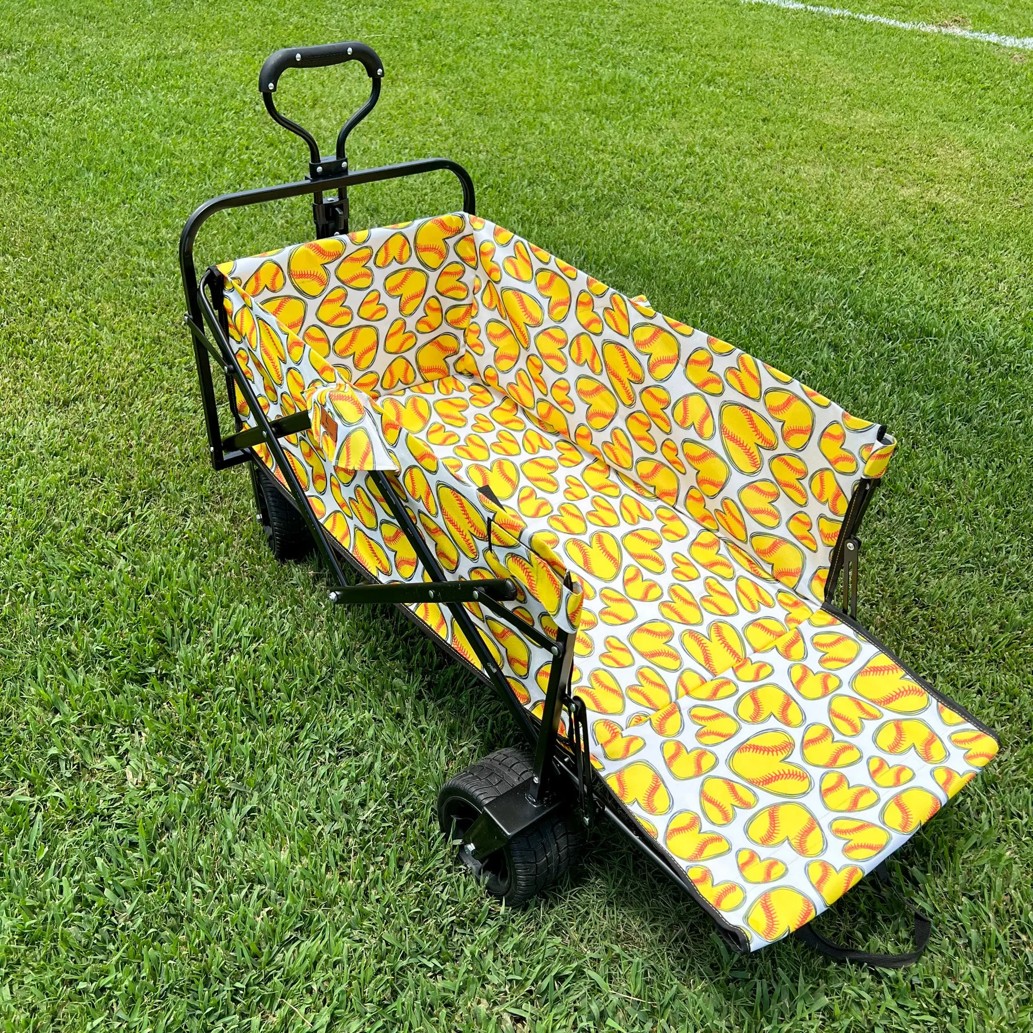 Softball Hearts Tailgate Wagon Softball Hearts Tailgate Wagon