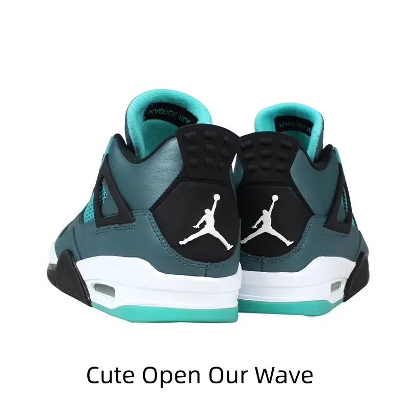 teal dark grey contrast mid top basketball shoes unisex matte synthetic leather mesh breathable retro sneakers collection piece for sneaker fans