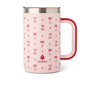 20 oz Stainless Steel Insulated Sturdy Tini Time Boulder Coffee Mug with Lid, Portable Kitchenware Drinkware Stainless Vacuum Flask, Stainless Vacuum Flasks