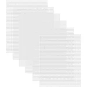 6 Pieces 7 Count Plastic Mesh Canvas Sheets, Eye Mesh for Therian Mask, Acrylic Yarn Crafting, Knit Crochet Projects and Make Aquarium Dividers (10.5 X 13.5 Inch)