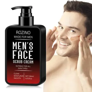 Men's Face Scrub Cream, Deep Exfoliation & Hydration Face Scrub Cream, Moisturizing Face Scrub Cream for Men, Skincare, Hydrates Cleans Pores