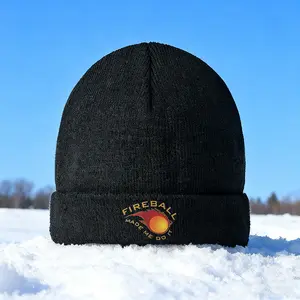 1PC Fireball Flame Print Soft Elastic Fashion Winter Warm Knit Hat With Ear Protection Street Style Windproof Unisex Beanie Easy To Wear For Outdoor Activities Perfect Gift For Friends And Family 2025 New Trendy Bestseller