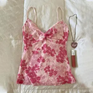 American retro fashion sexy chic slim-fit camisole tops Y2K harajuku emo girl floral print crop tops punk rock streetwear