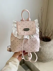 Women's Plain Bow Backpack, Casual Backpack, Magnetic Closure, Stylish Versatile Commuter Bag, Perfect for Daily Use & Travel, All Seasons