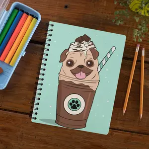 Journal 2 Journal Pug in Coffee Journal/Notebook