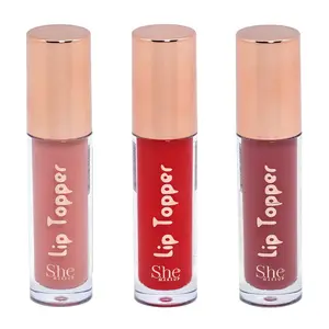 S.he Lip Plumping Topper LipGloss with Vitamin E for a Natural Voluminous Effect - Glossy