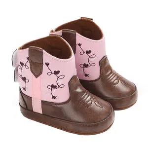 Baby Fashion PU Boots Infant Girls Non-Slip Soft Sole First Walker Winter Warm Snow Boots Crib Shoes summervibes