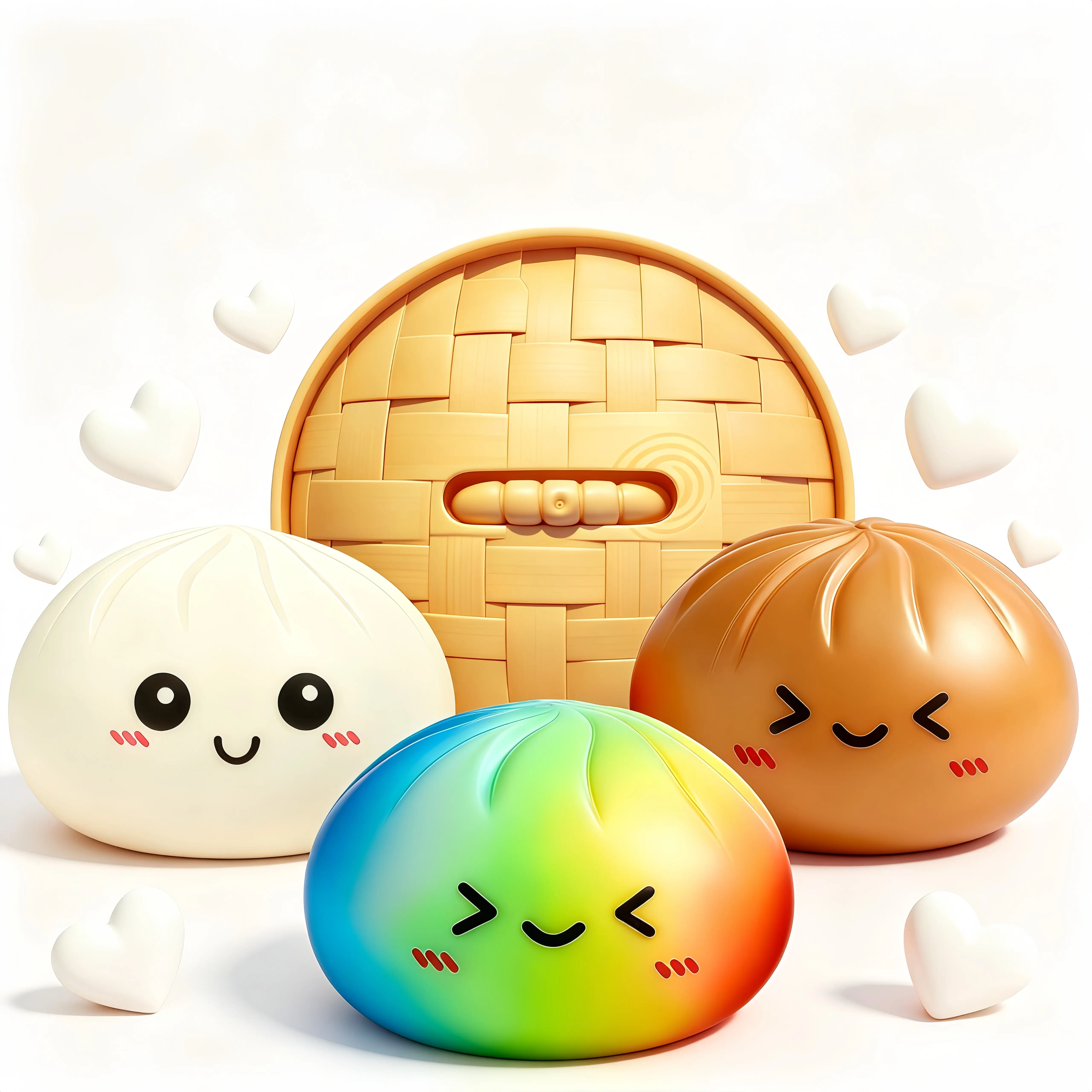 Giant Jumbo Dumpling Squishy Bao Bun Fidget Toy - Soft TPR Material, Anxiety Relief Products, Unboxing Surprise, Random Style per Pack, Perfect Birthday Gift, Stress Relief Toy