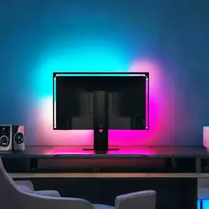 RGBIC LED Gaming Strip 27-Inch LED Strip Light with Smart App Control, Music Sync, USB Powered, Ideal for PC Monitors