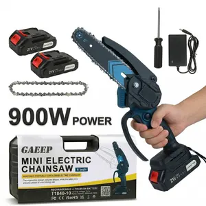 Mini Chainsaw,Portable Electric Cordless Chainsaw,Battery Powered,Small Power Handheld Chain Saws Pruning Shears for Tree Branches,Gifts for Men Women(2 Batteries&2 Chains)